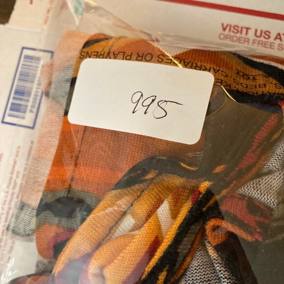 Womens Cato Aztec Open Vest Cover Orange Black 22/24W Polyester Spandex - Picture 7 of 7